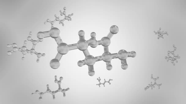 Monosodium Glutamat Msg Atau Molekul Natrium Glutamat Msg Digunakan Dalam — Stok Video