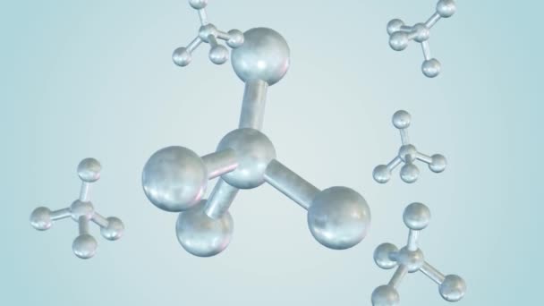 Animation Représente Des Molécules Dichlorodifluorométhane Couramment Utilisées Comme Réfrigérant Propulseur — Video