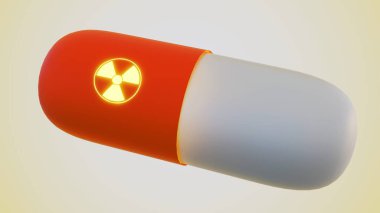 Radyofarmasötik 'in 3D görüntülemesi, bunlar radyoaktif ilaçlar veya radyoizotoplar. Bu ilaçlar ağızdan doğum kontrol hapı olarak iletilebilir..