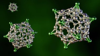 3 boyutlu Alkali metal madalyalı fullereneler. Etkili bir hidrojen depolama ortamı