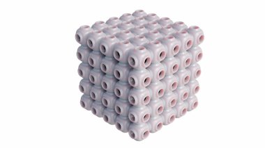 Kübomların 3 boyutlu canlandırılması, lipidlerin kübik fazından oluşan sıvı kristal nano yapılardır.