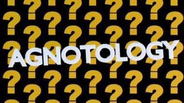 Dağınık soru işaretlerinin 3 boyutlu animasyonu, 