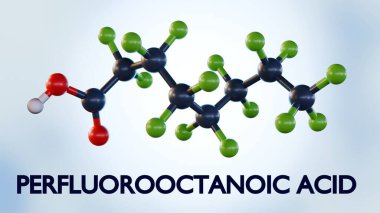 3D perfloroktanoik asit (PFOA) insan yapımı bir kimyasaldır. Kimyasal yapısı nedeniyle PFOA bir sürfaktan ya da florürürften olarak kabul edilir.