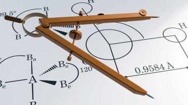 VSEPR teorisinin moleküllerin tam 3 boyutlu şekilleri ve bağlar arasındaki açıları tahmin etmek için bir taslak aracı olarak 3D sunumu.