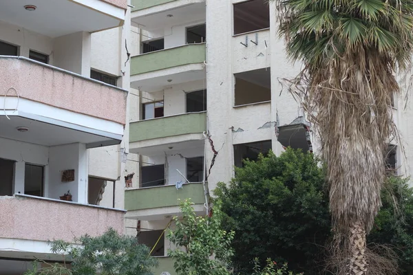 a damaged apartment after earthquake in turkey