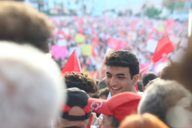 Türkiye cumhurbaşkanlığı ve parlamento seçimleri 2023. Uluslar İttifakı 'nın seçim kampanyası 8 Mayıs 2023' te Adana, AdanaTurkey 'de gerçekleşti.