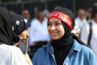 Türkiye cumhurbaşkanlığı ve parlamento seçimleri 2023. Halk İttifakı 'nın seçim kampanyası 9 Mayıs 2023' te Adana, Türkiye 'de gerçekleşti.