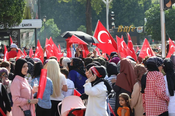 Török Elnökválasztás Parlamenti Választások 2023 Népszövetség Választási Kampánya Adanában Törökországban — Stock Fotó