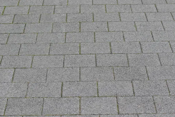 灰色のコンクリート連結舗装石 — ストック写真