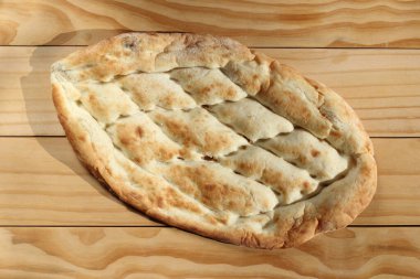 Türk pide ekmeği. Oval yassı ekmek. 