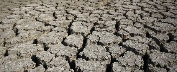 dry lake bed due to severe drought in Turkey