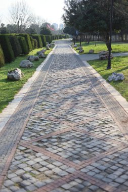 Parktaki patikada kimse yok.