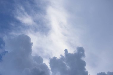 Koyu bulutlu Mavi Gökyüzü