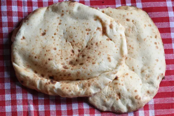 stock image turkish flat bread on the table