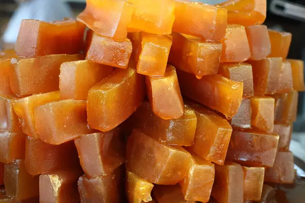 stock image slices of traditional pumpkin dessert