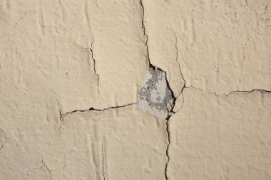 Çatlak duvar dokusunun yakın çekim