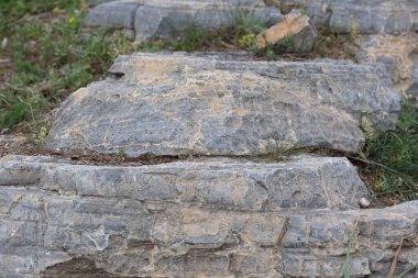 Taurus Dağları 'ndaki yıpranmış kayanın dokusu