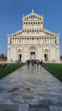 Piazza dei Miracoli, İtalya 'daki Iconic Pisa Katedrali