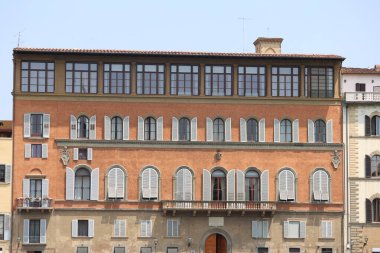 İtalya, Floransa 'daki tipik tarihi binalar