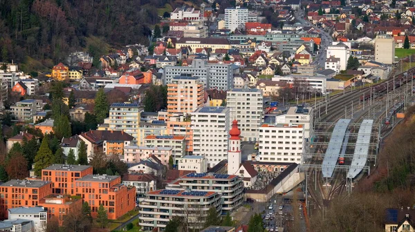 Uitzicht Feldkirch Vorarlberg Oostenrijk Vanuit Stadtschrofen — Stockfoto
