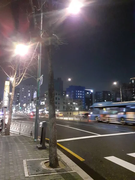 Night Street Seoul South Korea — Stock Photo, Image