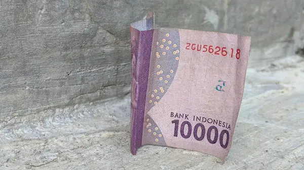 stock image photo of 10 thousand rupiah currency.