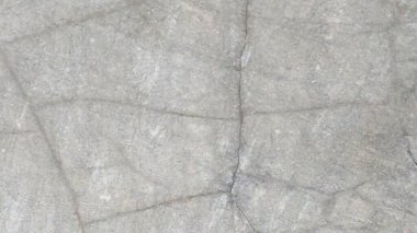 Beton bir duvarın yüksek çözünürlüklü yakın çekimi. Yüzey, belirgin bir dikey çatlak ve daha küçük çatlaklarla işaretlenmiş, yaş ve stresi işaret eden açık ve koyu gri tonların bir karışımıdır.