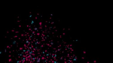 4k Hearts romantic confetti Transition valentines day with Alpha Matte, Wedding, Valentine's day, Red Heart, Confetti Transition saint valentine day heart animation with alpha matte.