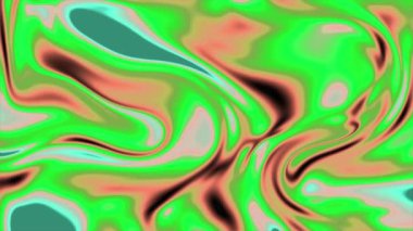 Soyut sıvı boya yüzeyi karışık renklerle birlikte gradyan doku olarak. Sıvı mermer dokusu. 3 boyutlu görüntüleme. Mermer desen, kıvrımlar ve kıvrımlar. Soyut renkli tasarım.