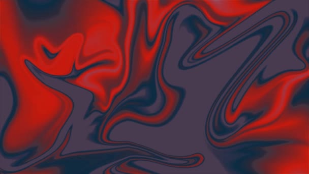 将流体漆面抽象为具有混合颜色的梯度纹理 液体大理石质地 3D渲染 大理石图案 旋涡和卷曲 彩色摘要设计 — 图库视频影像