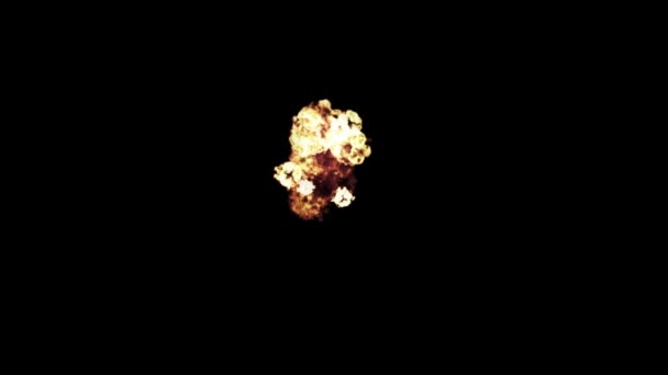 Explosion Abstraite Ondes Choc Éclairages Sur Fond Sombre Explosion Comme — Video