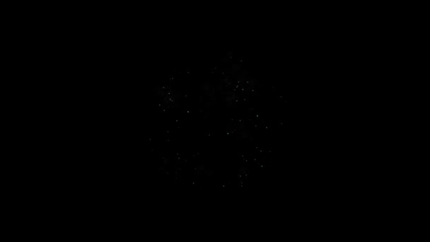 Explosão Onda Choque Abstrato Iluminações Fundo Escuro Explosão Como Animação — Vídeo de Stock