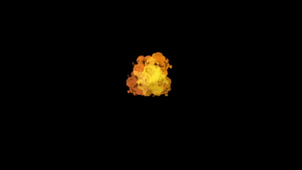 Abstrakt Chockvåg Explosion Och Ljus Mörk Bakgrund Explosion Som Animation — Stockvideo