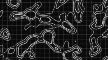 Soyut gradyan parçacık dalgaları pürüzsüz bir şekilde yumuşak ışık ve bokeh soyut arkaplan animasyonu ile akıyor.. 