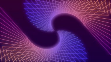 Soyut gradyan parçacık dalgaları pürüzsüz bir şekilde yumuşak ışık ve bokeh soyut arkaplan animasyonu ile akıyor.. 