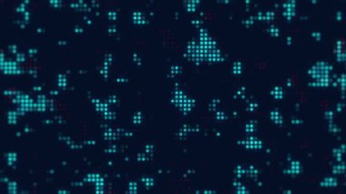 İş dünyası soyut parçacıkları dijital teknoloji temiz sunum arkaplan döngüsü, dijital soyut mavi arkaplan