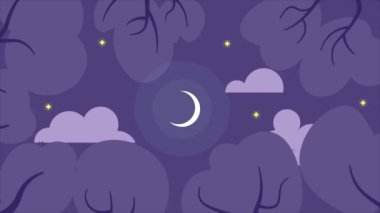 Kuşlar arasında uçuşan vadinin güzel bir manzarası Kusursuz video arkaplan, Nehir ve şehir manzaralı çizgi film arka planı.