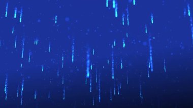 Temiz, yumuşak ve parlak arka plan animasyonu. Soyut bulanık çember güzel bokeh hareket tasarımı. Parçacıkları ve Dijital veri ağı bağlantıları olan 4K Dijital Siber Alanı.