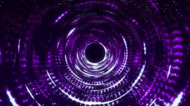 Yüksek teknoloji teknoloji tünelinden bilim kurgu uçuşu. Bilim kurgu hologramı gibi parıltı çizgisi şekli. Yaratıcı trend renk soyut arkaplan VJ döngü animasyonu, bunu seçin ve r 'den öne çıkın