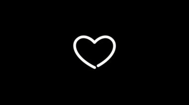 Kâğıt uçak animasyon 4k video Sevgililer Günü ikonu kutlu olsun. Sevgililer Günü Arkaplanı, Kalp Arkaplanı - HD stok videosu.