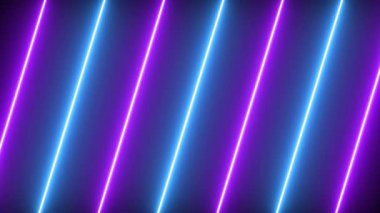 Parlayan parlak neon çizgileri olan fütüristik soyut renkli vektör arkaplanı. Karanlık arka plan sahnesi boş bir sokak, gece manzarası, gece şehri.