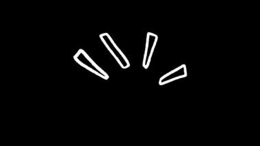 Çizgi kıvılcımlar ve ışınlar. El çizimi patlama çizgileri konfeti, güneş patlaması, dekoratif efekt sürpriz unsurları, elle çizilmiş pop sürprizi..