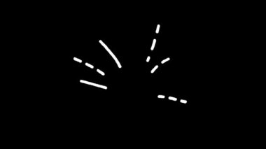 Çizgi kıvılcımlar ve ışınlar. El çizimi patlama çizgileri konfeti, güneş patlaması, dekoratif efekt sürpriz unsurları, elle çizilmiş pop sürprizi..