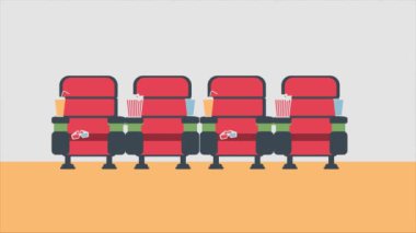 Güzel ve kusursuz döngü animasyon 4K Video Görüntüsü.