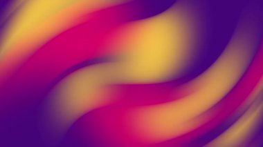 Teknoloji ve tasarım kavramları için mavi ve kırmızı, fütüristik dijital arka planda canlı, soyut sıvı metal dalgaları