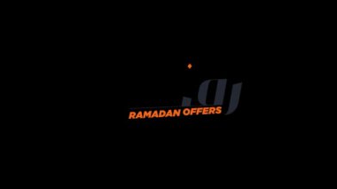 Bayram Mübarek ve Ramazan Kareem, Kurban Bayramı El Fitr animasyonu altın simli metin çizimi