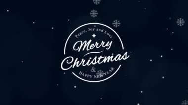 Mutlu Noeller Animasyon 25 Aralık dileği. Yeni yıl ağacı, Noel süsü, Noel ladini..