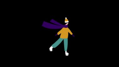 Mutlu Noeller Animasyon 25 Aralık dileği. Yeni yıl ağacı, Noel süsü, Noel ladini..