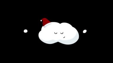 Mutlu Noeller Animasyon 25 Aralık dileği. Yeni yıl ağacı, Noel süsü, Noel ladini..