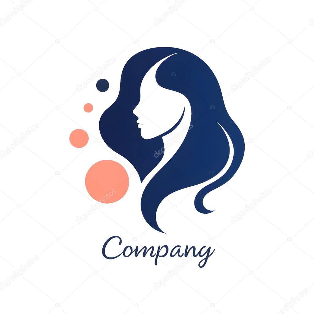 Aesthetic logo woman for company